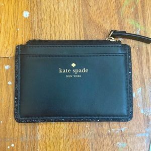 Black leather Kate Spade ♠️ cardholder
